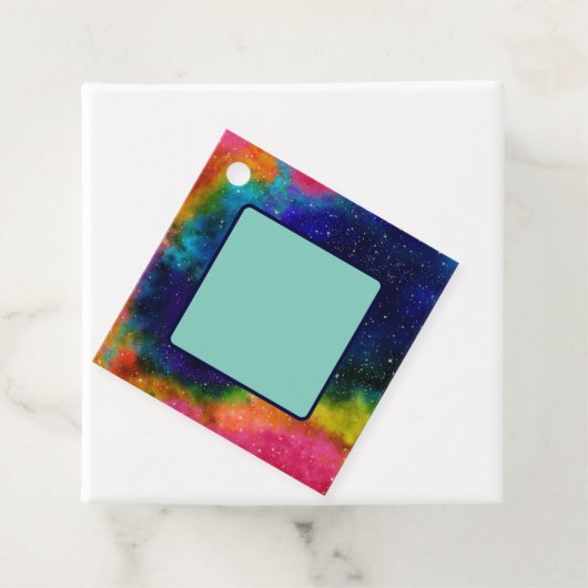 Galaktische SCI-Fi-Hochzeit Geschenkanhänger (Beispiel)