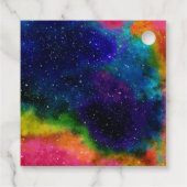 Galaktische SCI-Fi-Hochzeit Geschenkanhänger (Rückseite)