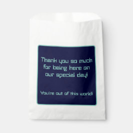 Galaktische SCI-Fi-Hochzeit Geschenktütchen