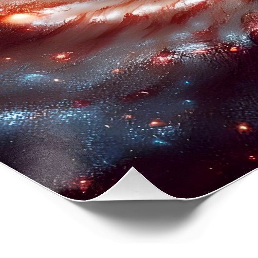 Galaktische Spirale Poster (Ecke)