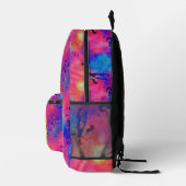 Galaktische Splash: Kosmischer Aquarellrücksack Bedruckter Rucksack (Rechts)