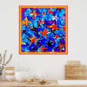 Galaktische Sterne träumen. Jetzt kaufen Poster (Küche)