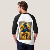 "Galaktische Threads: Defying Gravity in Style" T-Shirt (Schwarz voll)