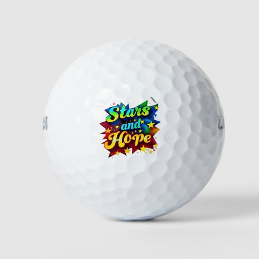 "Galaktische Träume" Golfball (Vorderseite)