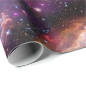 Galaktische Weltraumtechnik Lila Geschenkpapier (Rolleneckpunkt)