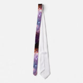 Galaktische Weltraumtechnik Lila Krawatte (Rückseite)