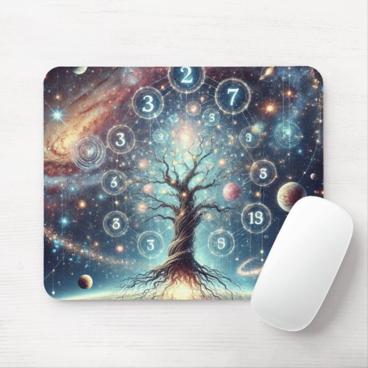 Galaktischer Baum Mousepad (Mit Mouse)