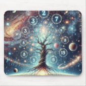 Galaktischer Baum Mousepad (Vorne)