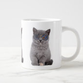 Galaktischer Blick auf die Stellar Kitty in Sonnen Jumbo-Tasse (Rechts)