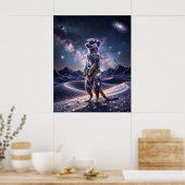 Galaktischer Erdmännchen-Wachposten Sternendünen Poster (Küche)