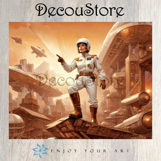 Galaktischer Explorer-Decoupage Seidenpapier