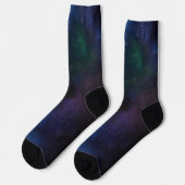 Galaktischer Kosmosnebel Socken (Linkes Detail)