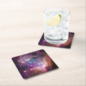 Galaktischer Lila Nebulae im Weltraum Rechteckiger Pappuntersetzer (Vor Ort)