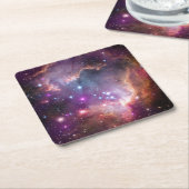 Galaktischer Lila Nebulae im Weltraum Rechteckiger Pappuntersetzer (angewinkelt)