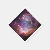 Galaktischer Lila Nebulae im Weltraum Serviette (Ecke)