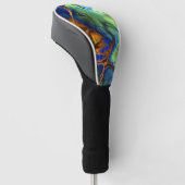 Galaktischer Marmor Golf Headcover (angewinkelt)