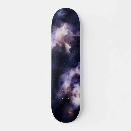 Galaktischer Nachthimmel Skateboard (Vorne)