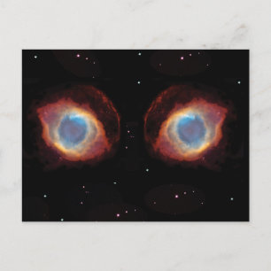 Galaktischer Nebel Augen Postkarte