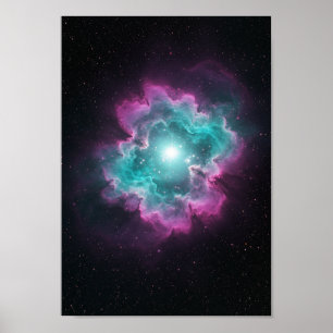 Galaktischer Nebel Weltraum Druck Poster