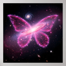 Galaktischer Schmetterling des Lichts in einem kos Poster