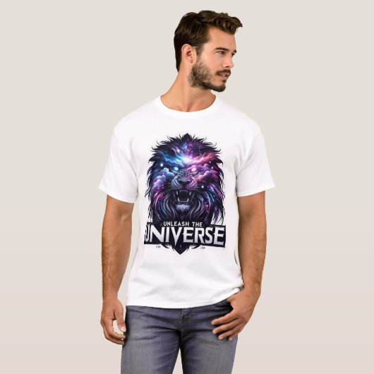 Galaktischer Stolz: Majestic Universe Lions T - Sh T-Shirt (Vorne ganz)
