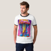 Galaktischer Swirl: Gravity-Themed T-Shirt (Vorne ganz)