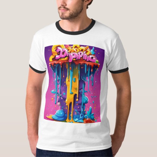 Galaktischer Swirl: Gravity-Themed T-Shirt (Vorderseite)