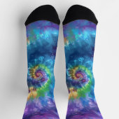 Galaktischer Swirl - kosmische Krawatte Dye Socken (Oben)