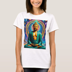 Galaktisches Buddha-T-Shirt kosmische Erleuchtung T-Shirt
