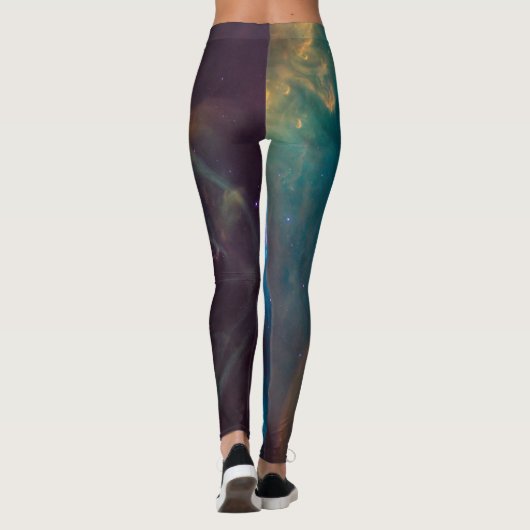 Galaktisches Cooles Weltraumbild Cooles Weltraumho Leggings (Rückseite)