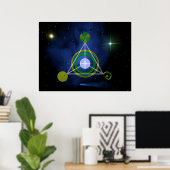 Galaktisches Dreieck Poster (Heimbüro)