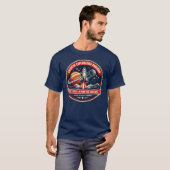 Galaktisches Explorationsprogramm Vintage-Raumfahr T-Shirt (Vorne ganz)