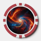 Galaktisches Feuer Pokerchips (Vorderseite)