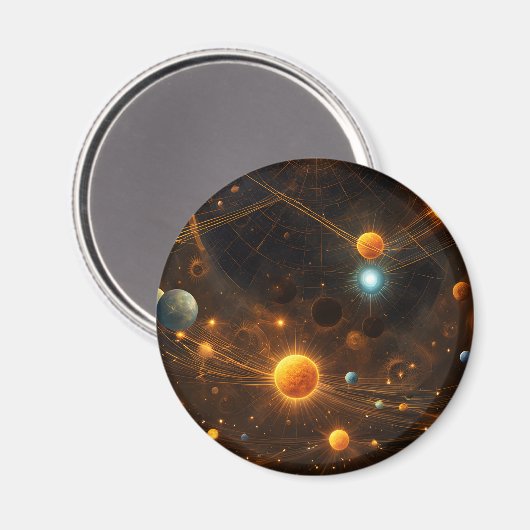 Galaktisches Flüstern Magnet (Vorderseite/Rückseite)