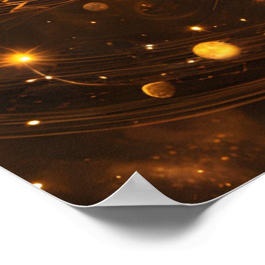 Galaktisches Flüstern Poster (Ecke)