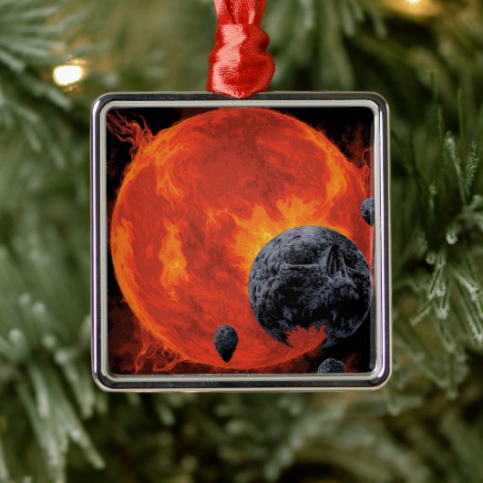 Galaktisches Friedhofposter, Macs 2129-1. Ornament Aus Metall (Baum)