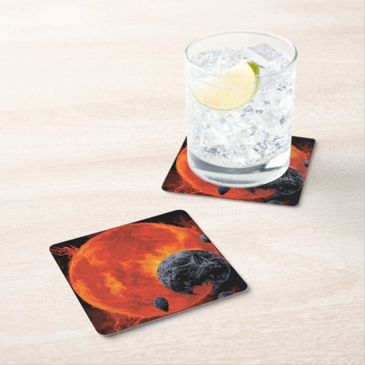 Galaktisches Friedhofposter, Macs 2129-1. Rechteckiger Pappuntersetzer (Vor Ort)