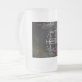 Galaktisches Glimmer: Räder des Zeituniversums Mattglas Bierglas (Vorderseite Links)