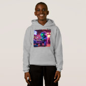 **"Galaktisches Groove Monster: Alien Rave Synth P Hoodie (Vorne ganz)