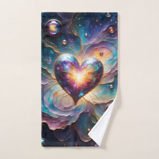 Galaktisches Herz des Universums Badhandtuch Set