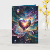 Galaktisches Herz des Universums Karte (Gelbe Blume)