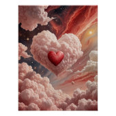 Galaktisches Herz Poster (Vorderseite)