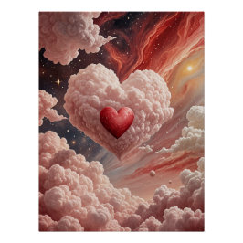 Galaktisches Herz Poster