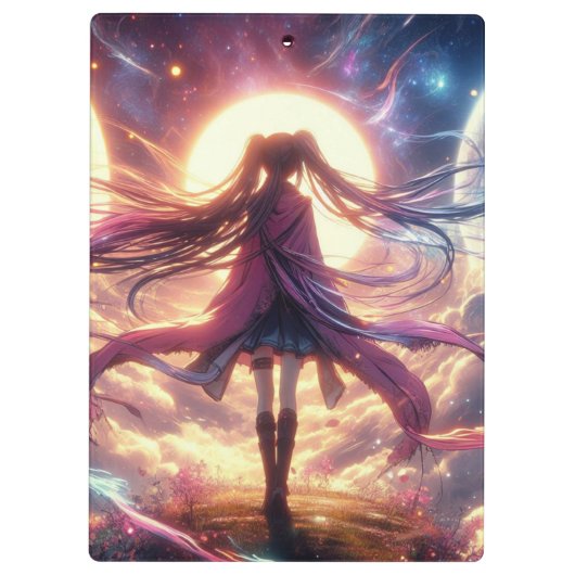 Galaktisches Licht: Flüstern des Kosmos Klemmbrett (Rückseite)