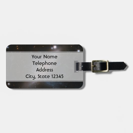 Galaktisches Overlay Gepäckanhänger (Vorderseite horizontal)