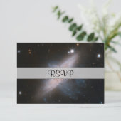 Galaktisches Overlay RSVP Karte (Stehend Vorderseite)