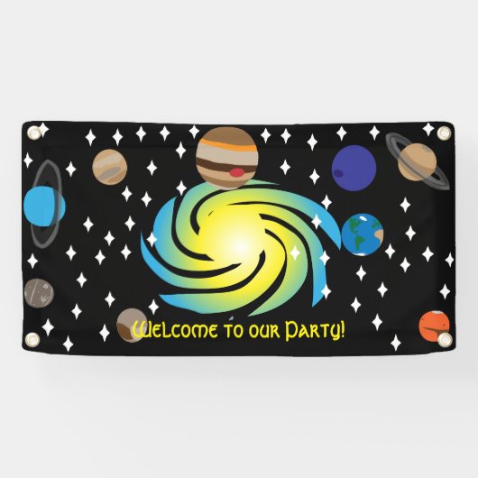 Galaktisches Party Banner (Horizontal)