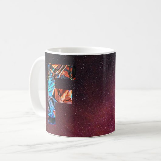Galaktisches Prisma Initial F Tasse (Vorderseite Links)