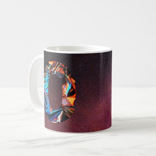Galaktisches Prisma Initial O Tasse (Vorderseite Links)