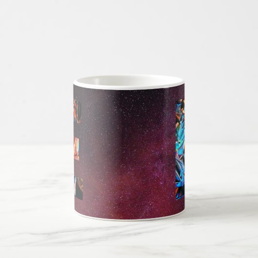 Galaktisches Prisma Initiale E-Tasse Kaffeetasse (Mittel)